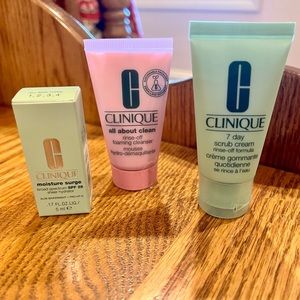New!  3 Clinique Skin Care Samples for Face
